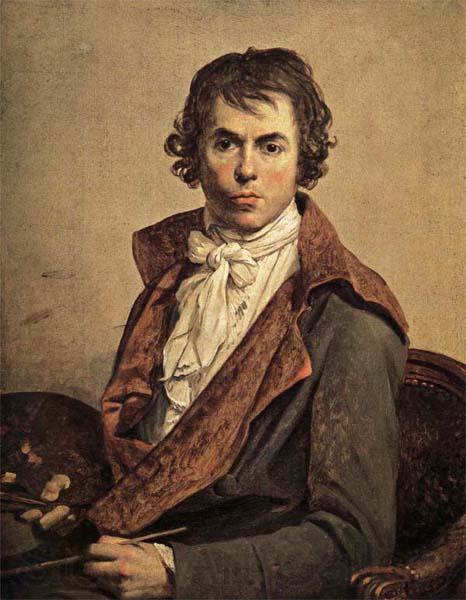 Jacques-Louis David Self-Portrait Norge oil painting art